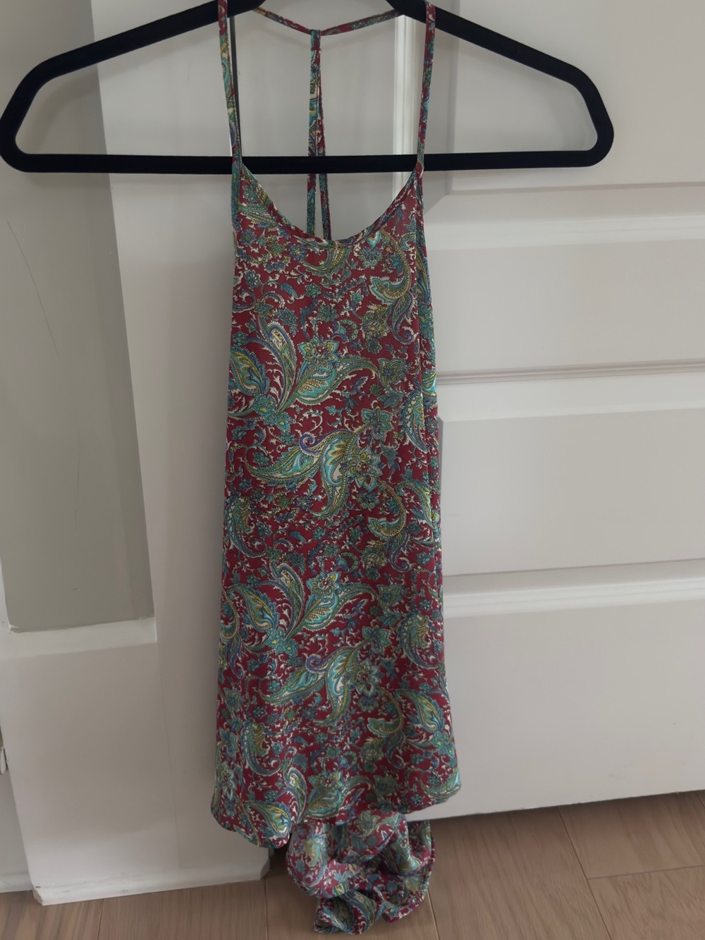 ASTR THE LABEL women’s Paisely high low open back Tank Tunic top size XS